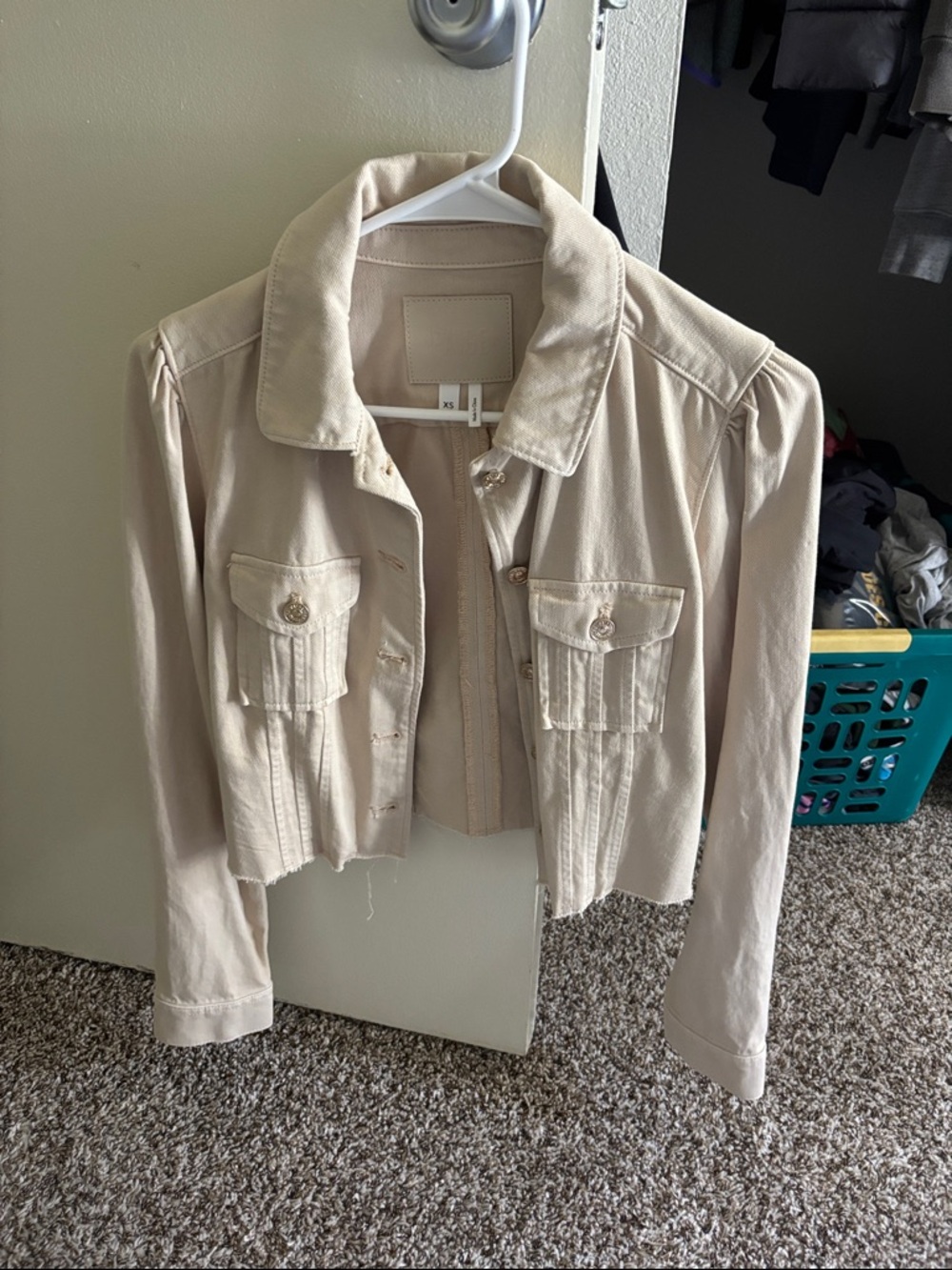 Paige Cropped Pacey Denim Jacket